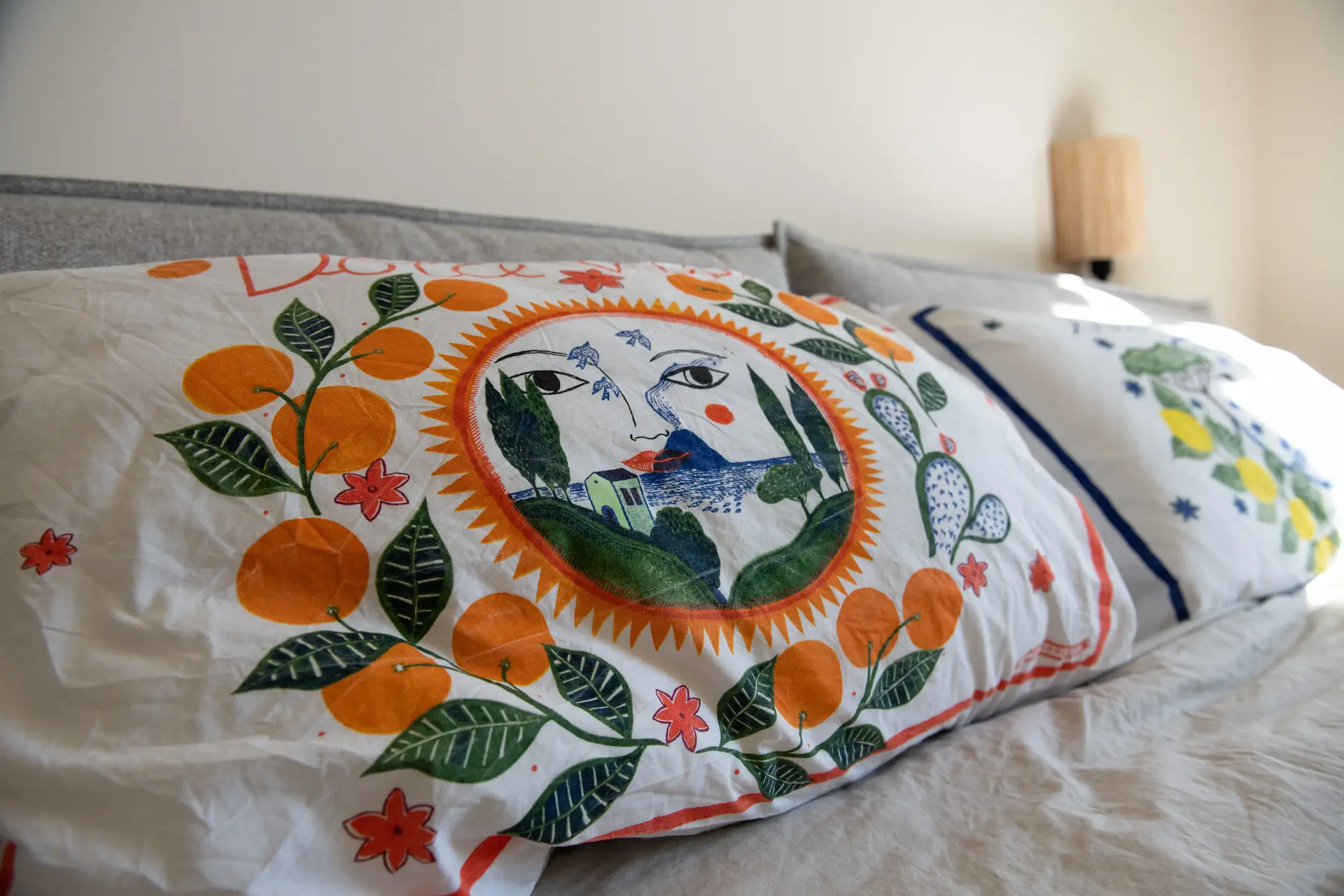 View of the spacious main bedroom at Villa Lidia