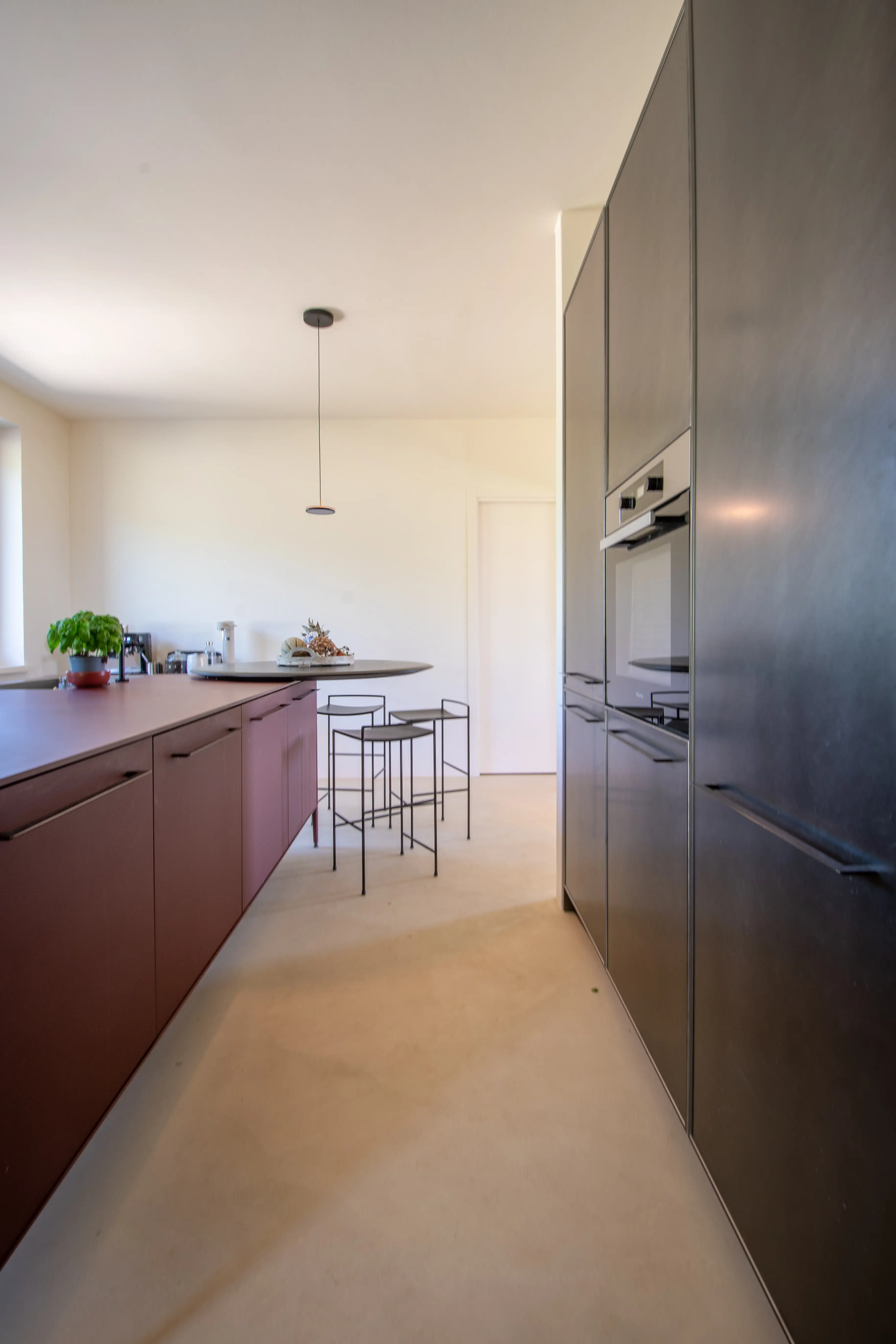 View of the spacious main bedroom at Villa Lidia