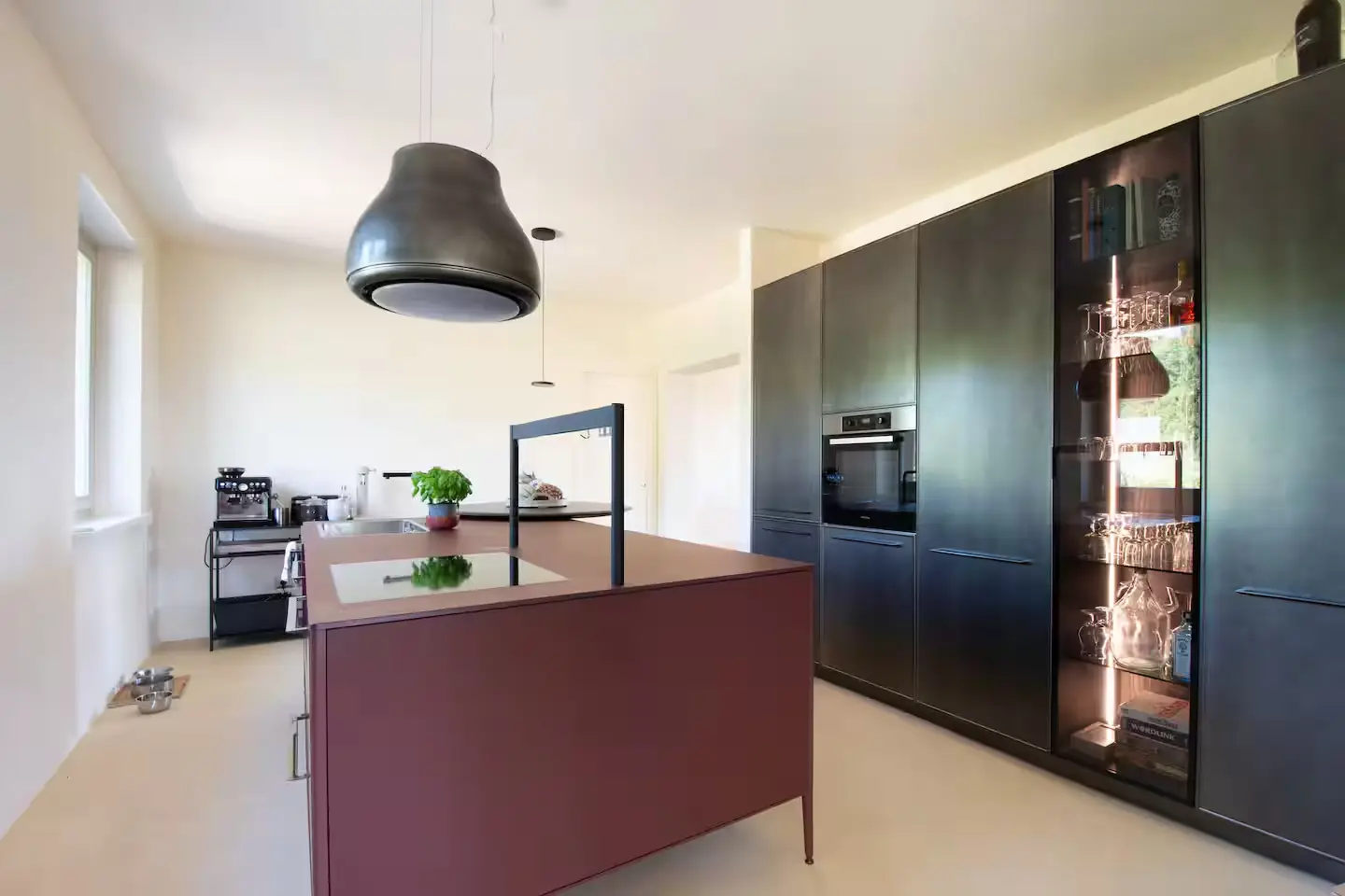 View of the spacious main bedroom at Villa Lidia