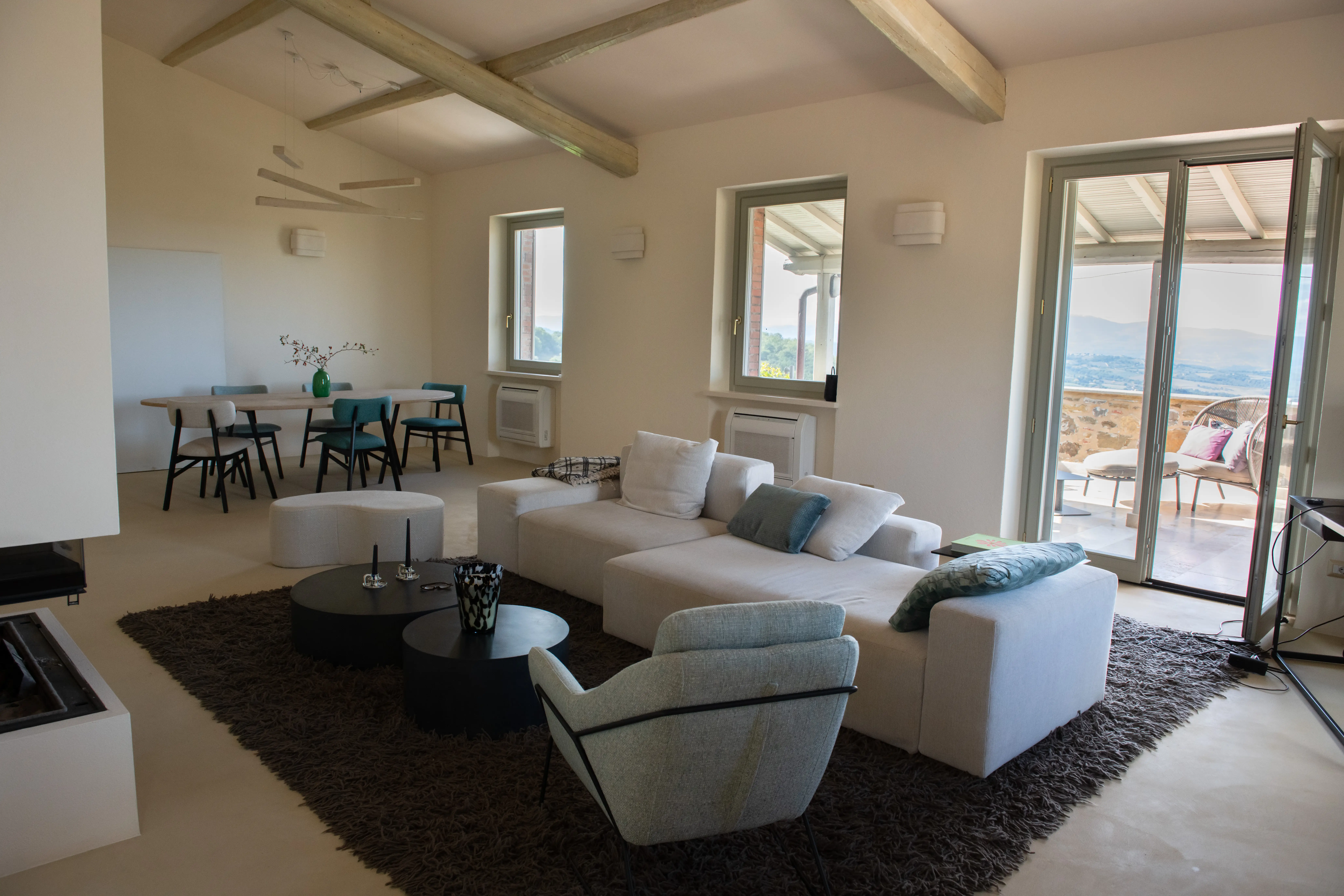 Spacious living room at Villa-Lidia