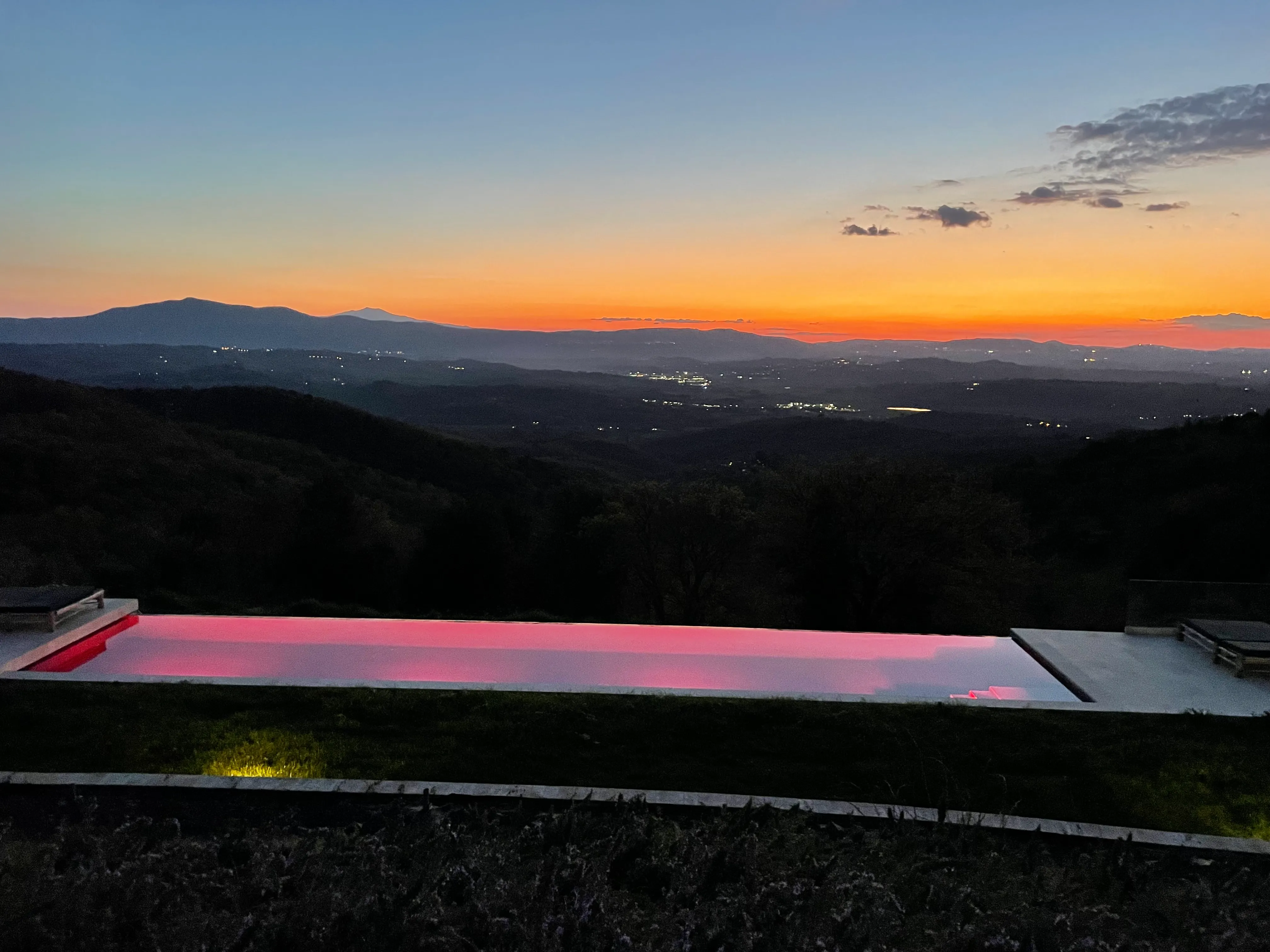 View of the spacious main bedroom at Villa Lidia